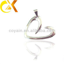 china alibaba Stainless Steel Jewelry men's pendant, custom hollow heart pendant